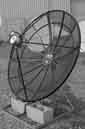 5' satellite receiver dish w/mount.
