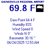 [ Current Readings - Gvl Regl Airport ]